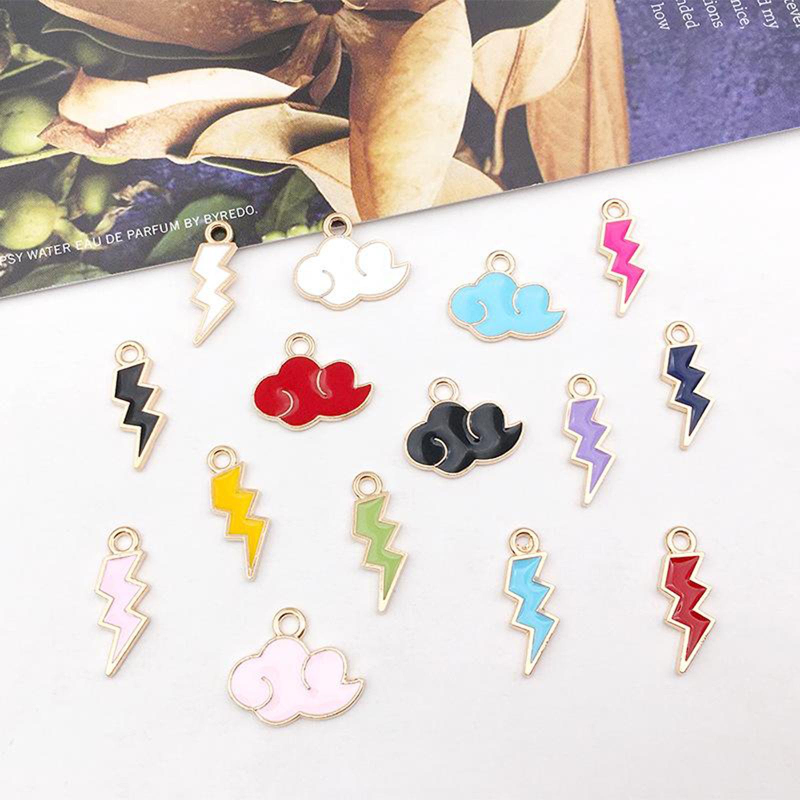 90Pc Cute Enamel Charms Pendants for DIY Jewelry Necklace Bracelets Earrings