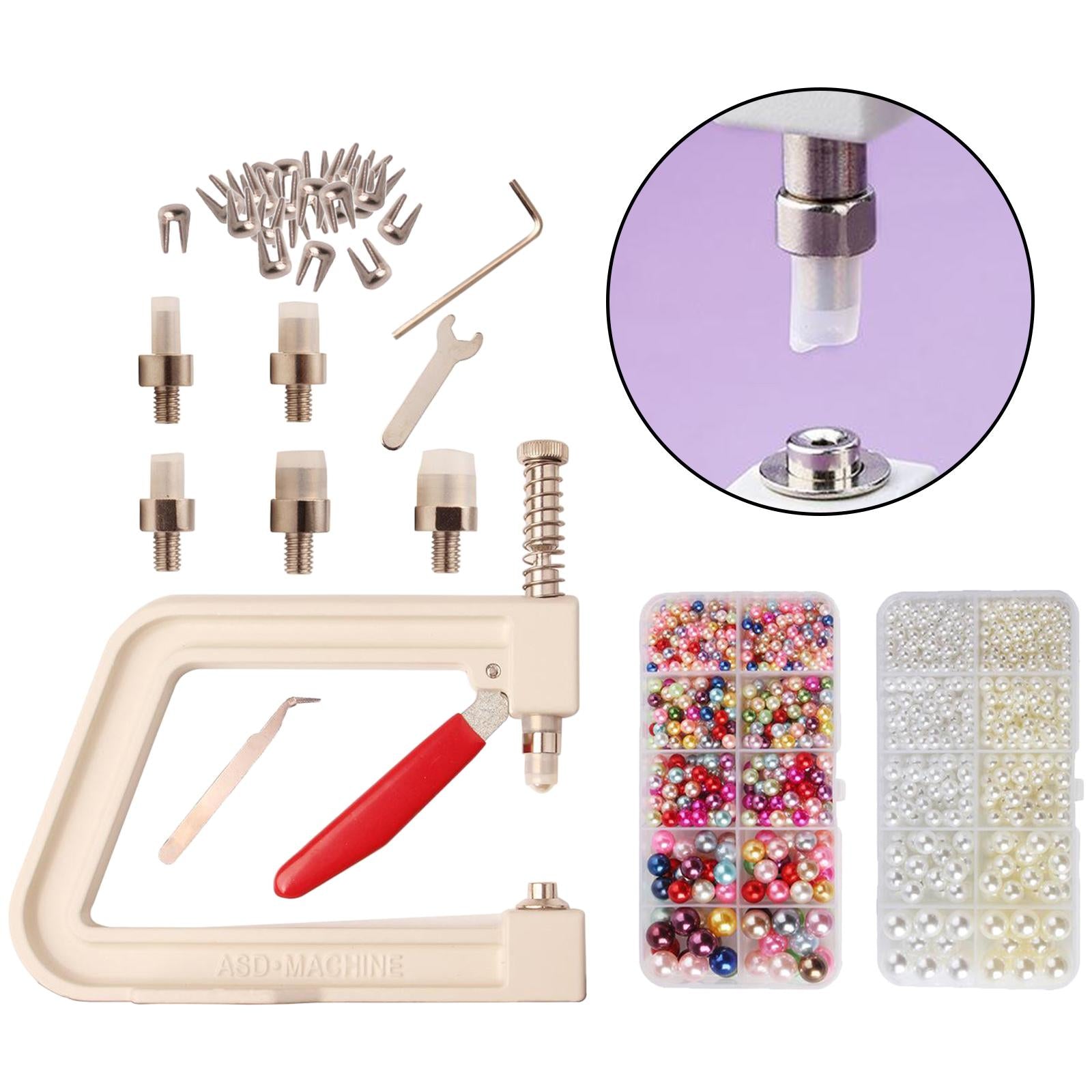 Manual Beads Pear Beads Press Fixing Machine Hand Press Tool Clothing Decor