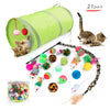 21 Folding Durable Cat Tunnel Toy Pet Rabbit Mice Bell Practice Hiding Mouse