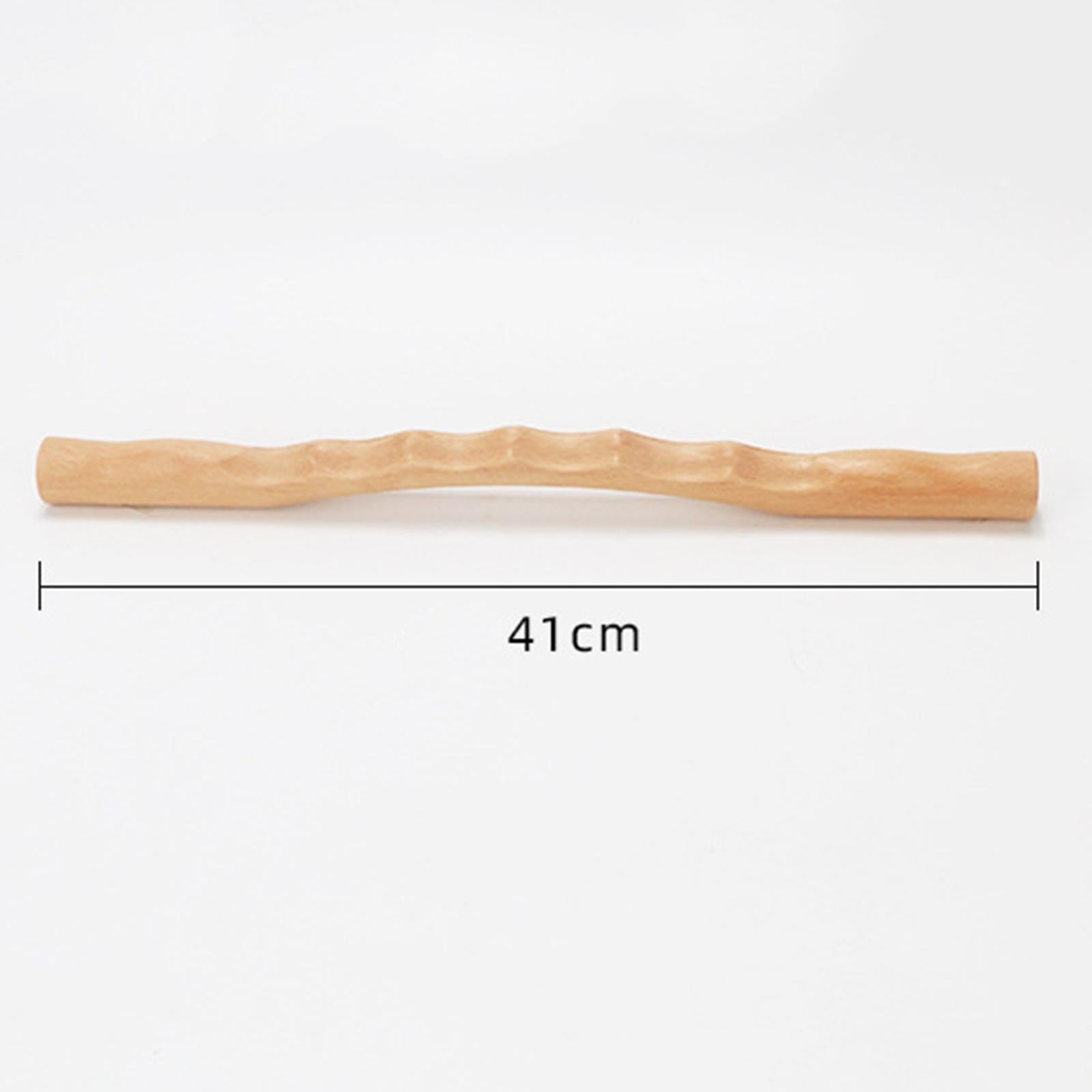 Wood Guasha Scraping Bar Massage Tool Deep Tissue Back Abdomen Salon 41cm