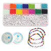 6300Pcs Glass Seed Bead Box Set Spacer Beads For Bracelet Jewelry Findings