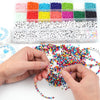 6300Pcs Glass Seed Bead Box Set Spacer Beads For Bracelet Jewelry Findings