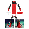 1/6 Female Red Tight Dress High-heeled Shoes for 12