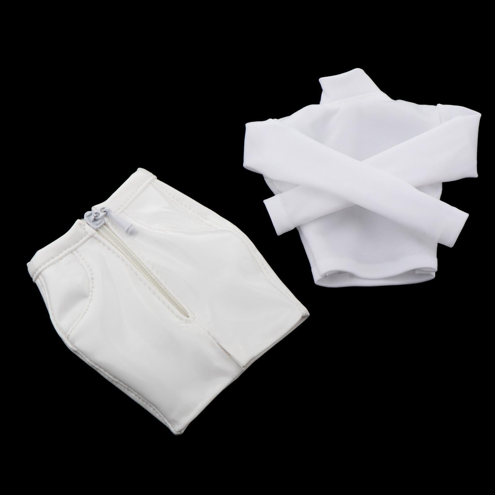 1/6 Shirt + Skirt Clothes Suit Outfits Set For 12 inch Female White