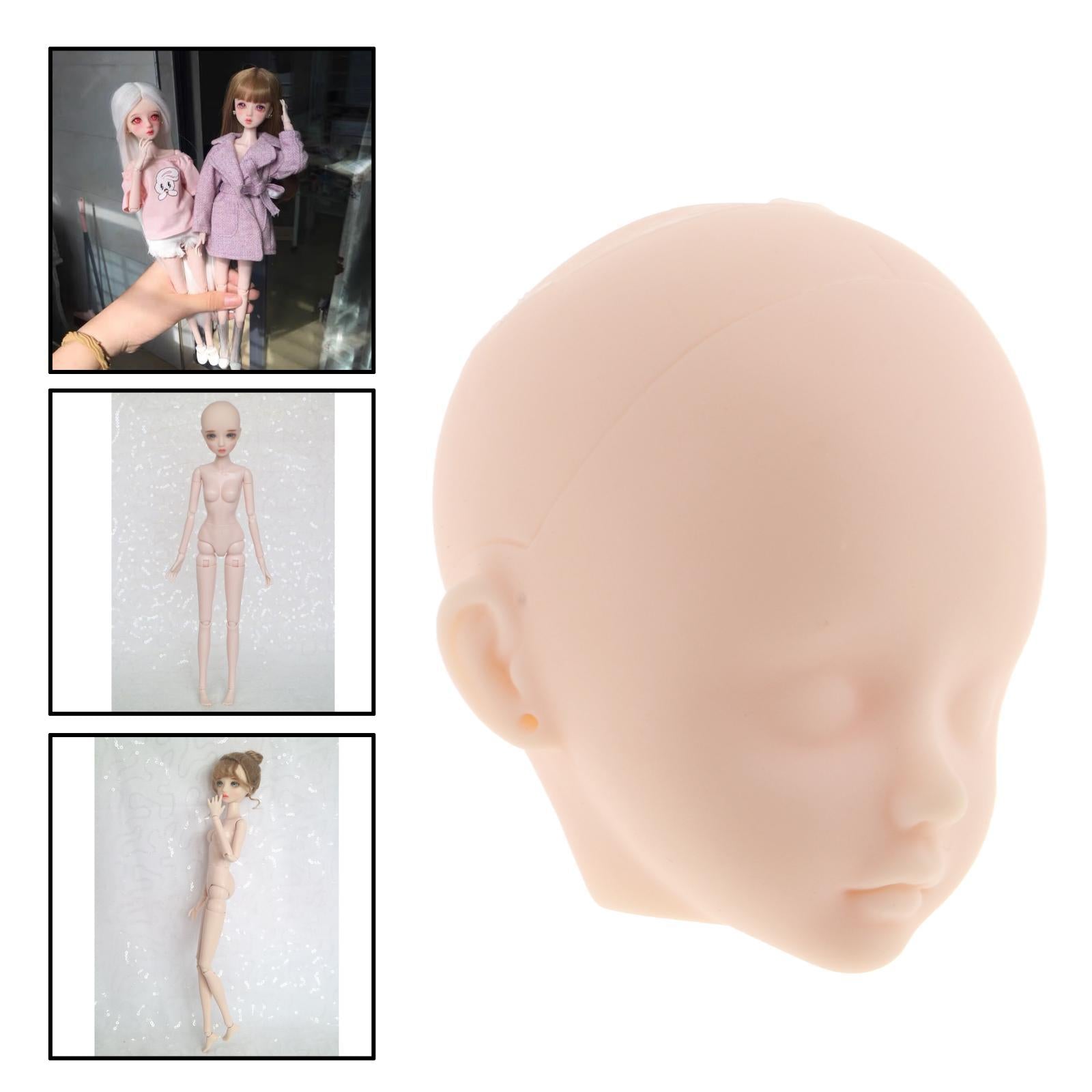 22 Moveable Jointed Doll Body 1/6 BJD Nude Doll Head without Eye contour