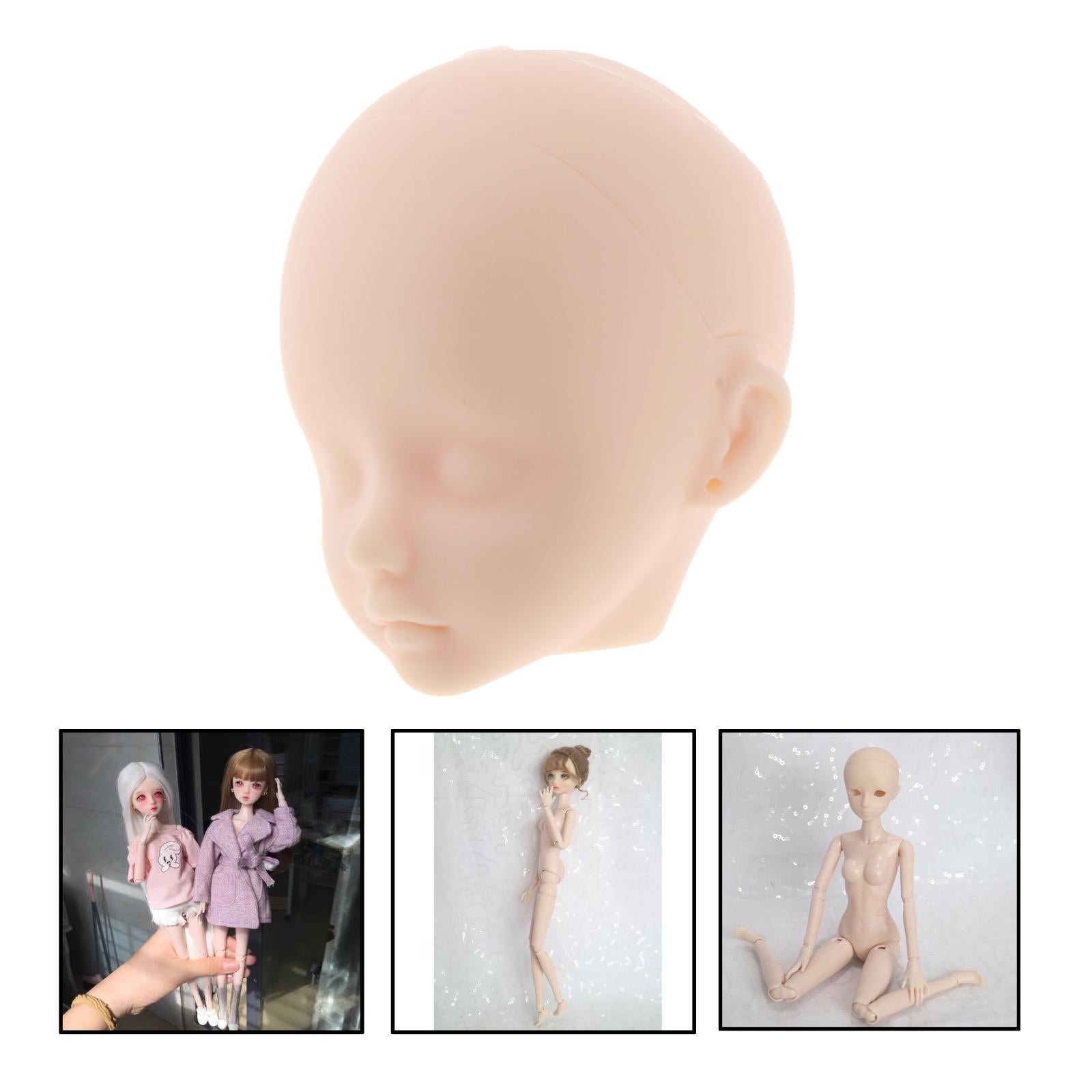 22 Moveable Jointed Doll Body 1/6 BJD Nude Doll Head without Eye contour