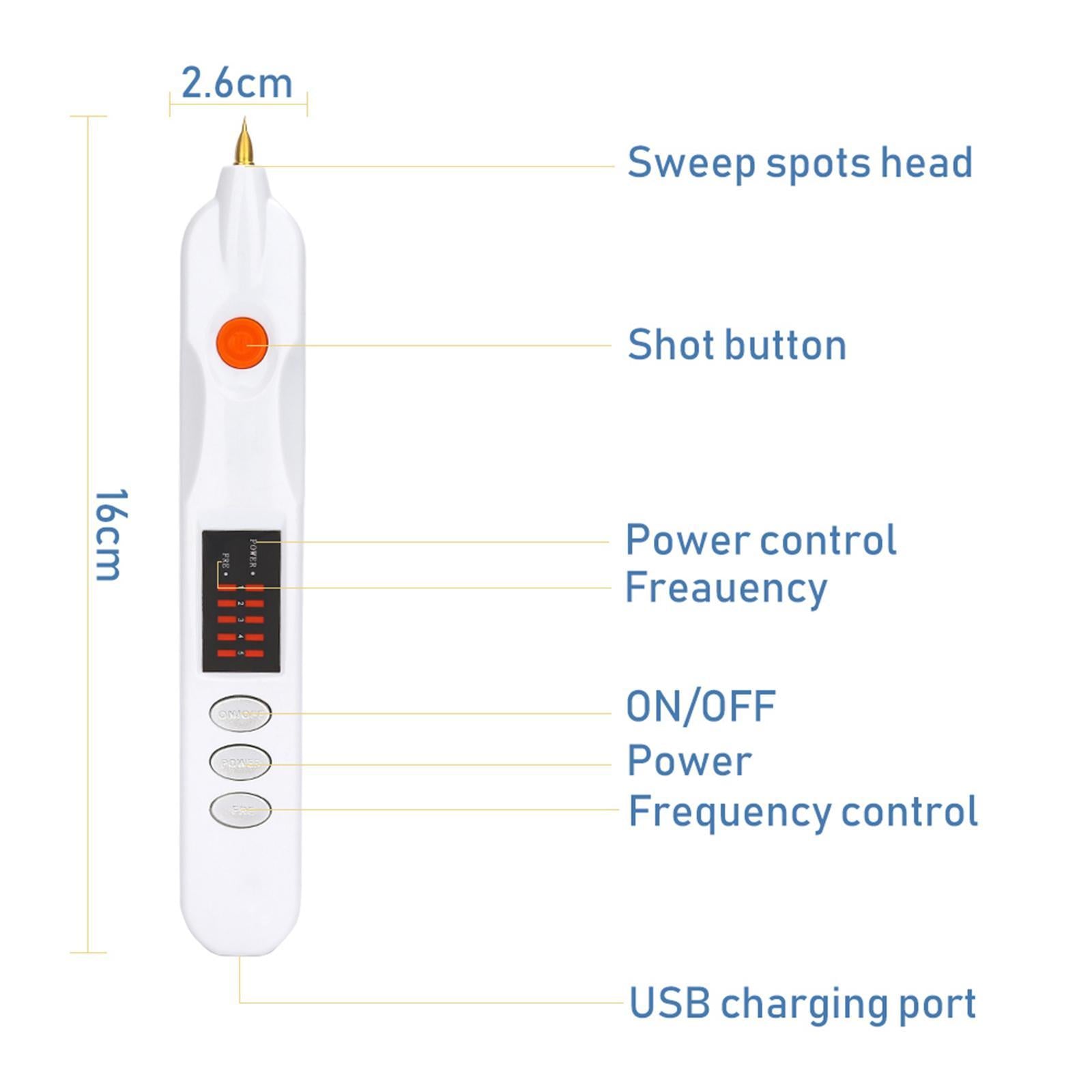 Laser Plasma Pen Mole Removal Dark Spot Remover Skin Wart Tag EU White