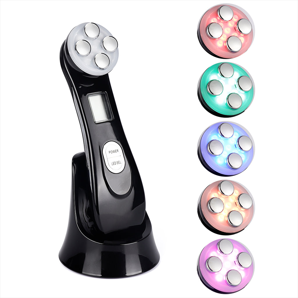 RF Radio Frequency Facial Machine Skin Lifting Device Massager Black