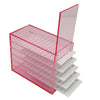 Acrylic 5 Layer Eyelash Storage Case Box Container Holder White pallet