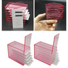 Acrylic 5 Layer Eyelash Storage Case Box Container Holder White pallet