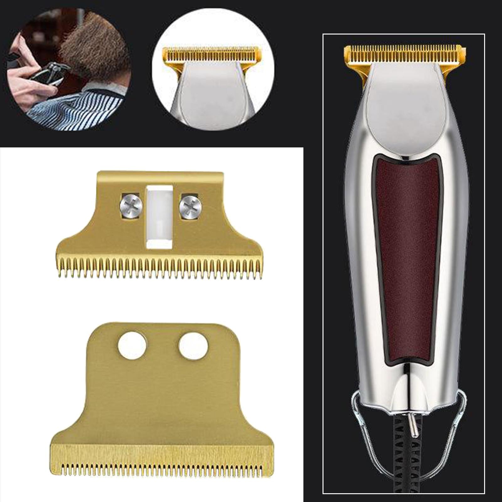 Salon Barber Blade Cutter Head For WAHL 8081 Hair Clipper Gold + Gold