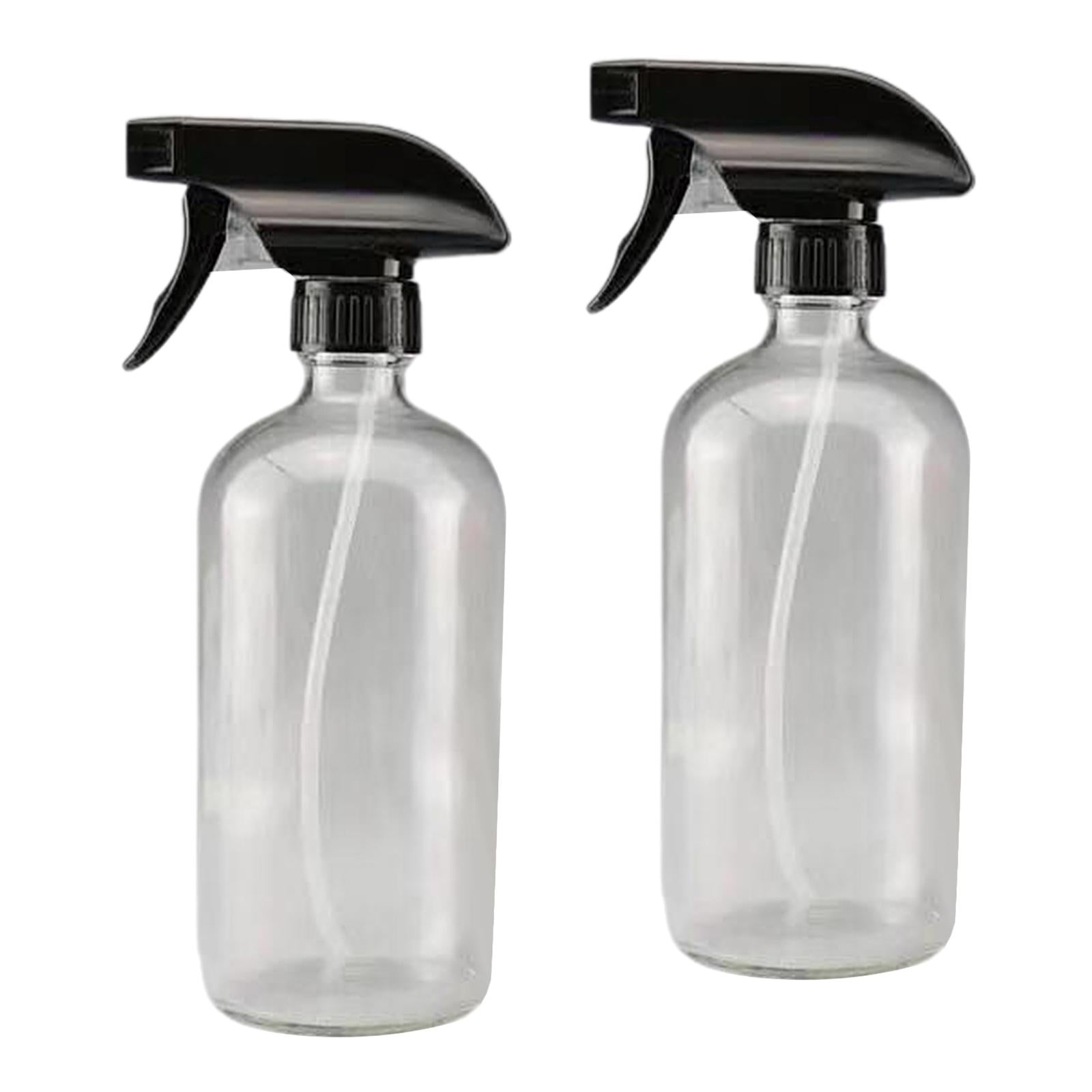 2pcs 250/500ml Boston Empty Amber/Blue Glass Spray Bottle clear  500ml