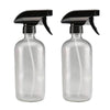 2pcs 250/500ml Boston Empty Amber/Blue Glass Spray Bottle clear  500ml