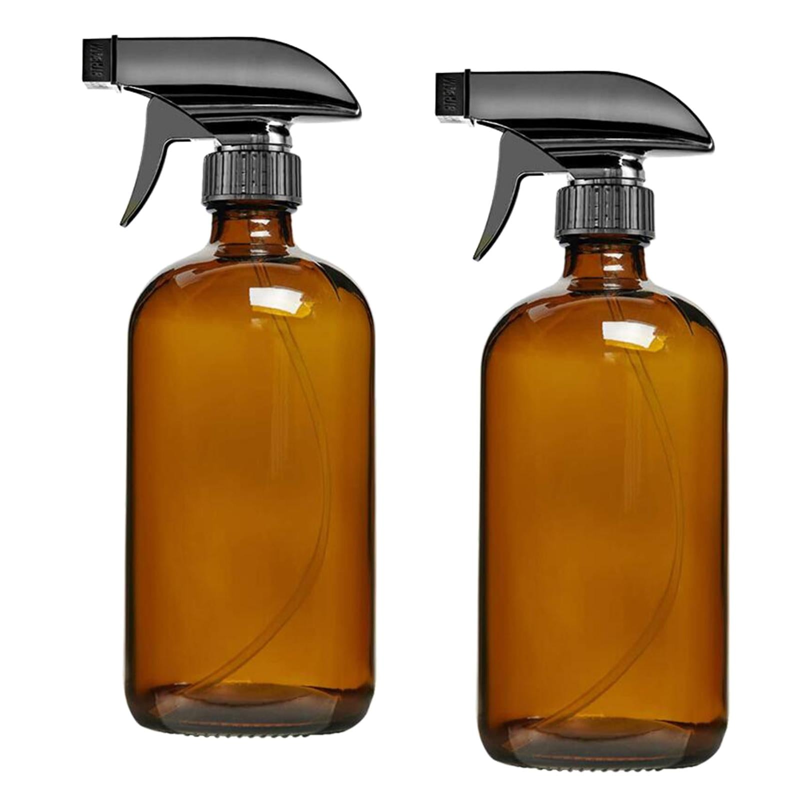 2pcs 250/500ml Boston Empty Amber/Blue Glass Spray Bottle amber 250ml