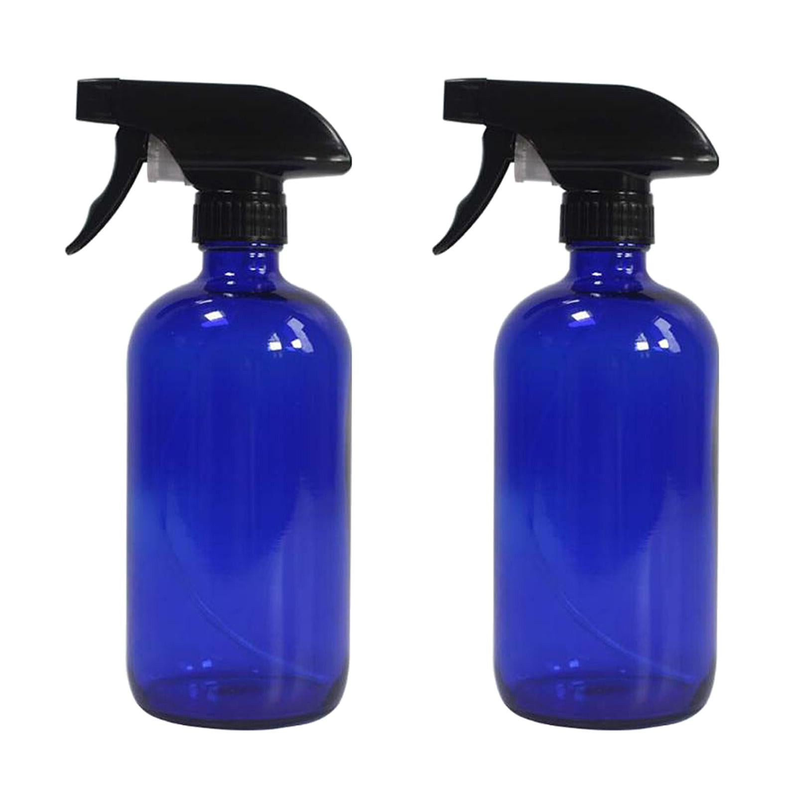 2pcs 250/500ml Boston Empty Amber/Blue Glass Spray Bottle blue 250ml