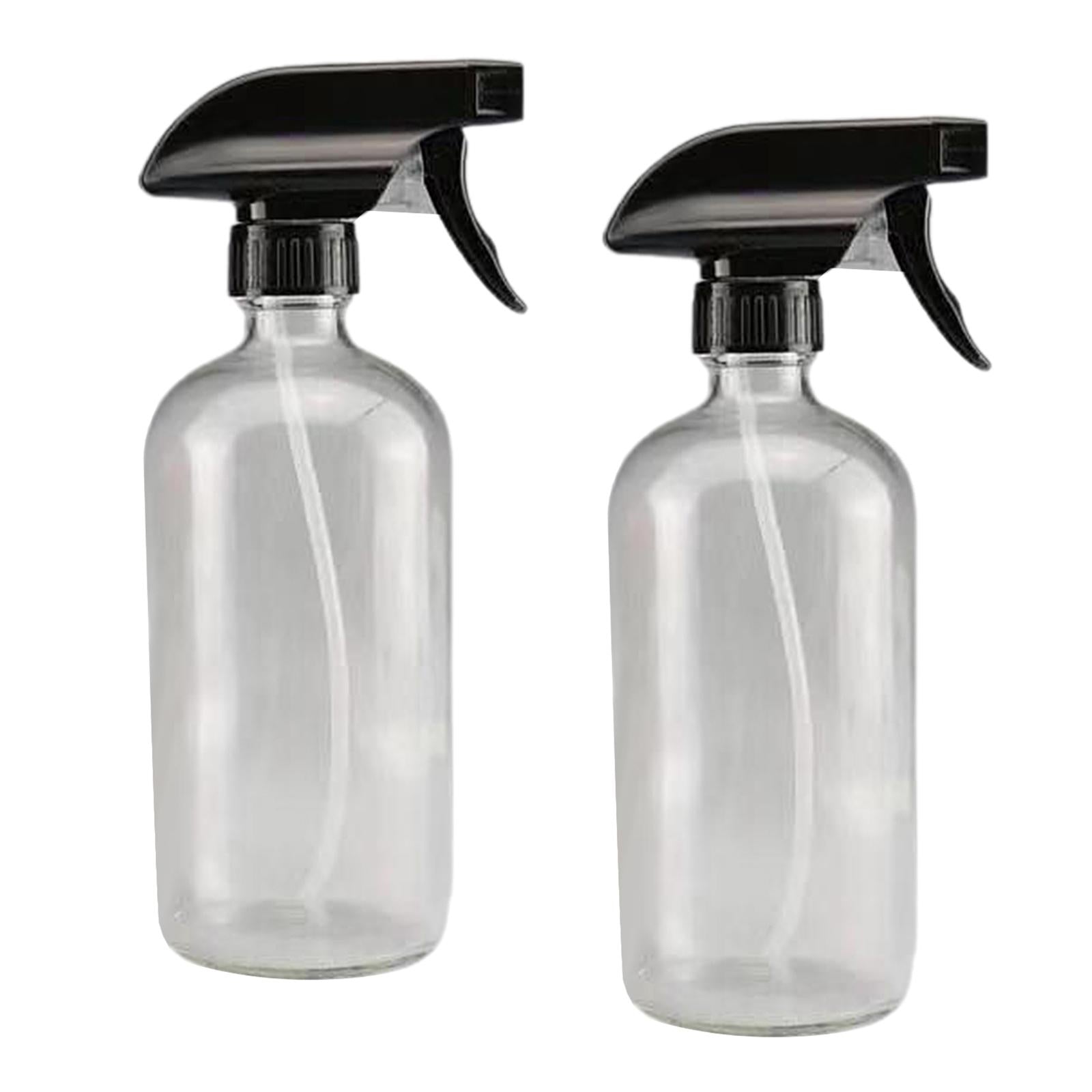 2pcs 250/500ml Boston Empty Amber/Blue Glass Spray Bottle clear  250ml