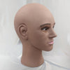 Male Men Bald Mannequin Head Glasses Headset Display Stand  Dark Coffee