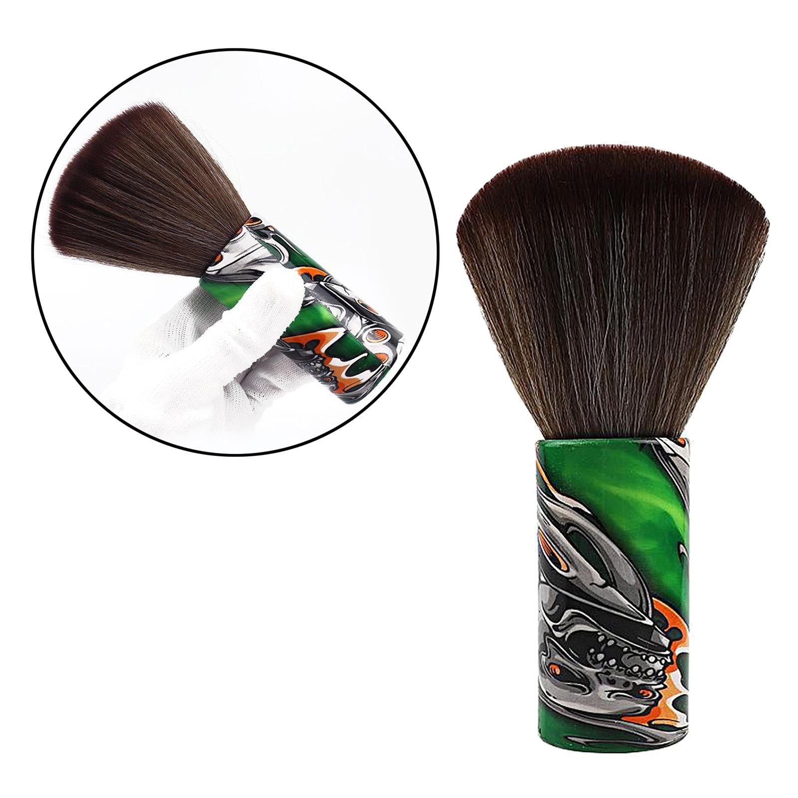 Barber Hair Cutting Neck Hair Brush Cleaning Hairbrush Water transfer Green