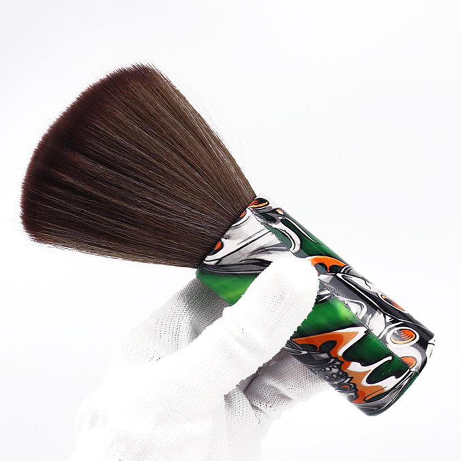 Barber Hair Cutting Neck Hair Brush Cleaning Hairbrush Water transfer Green