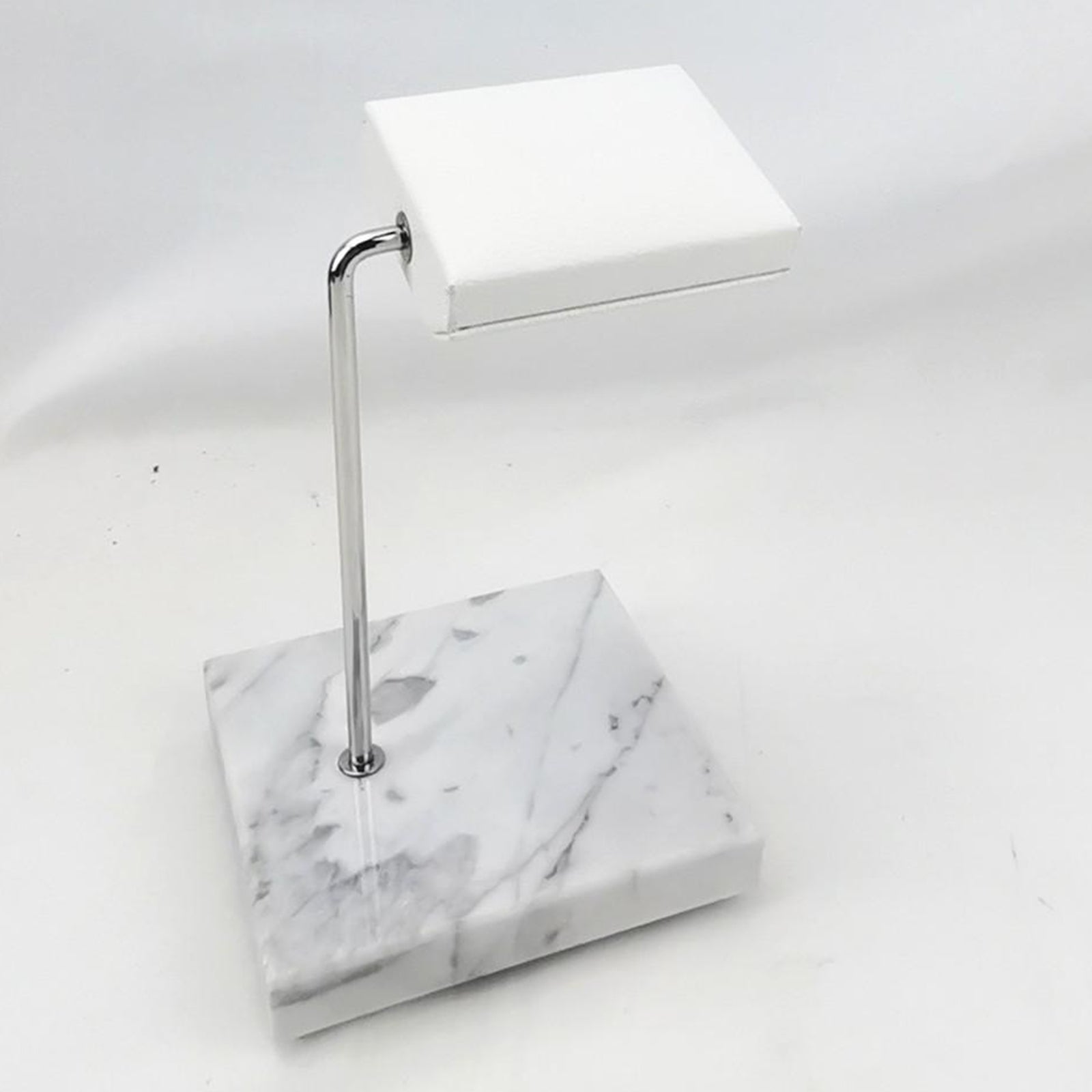 Marble Jewelry Watch Display Stand Rack Holder  Square White B