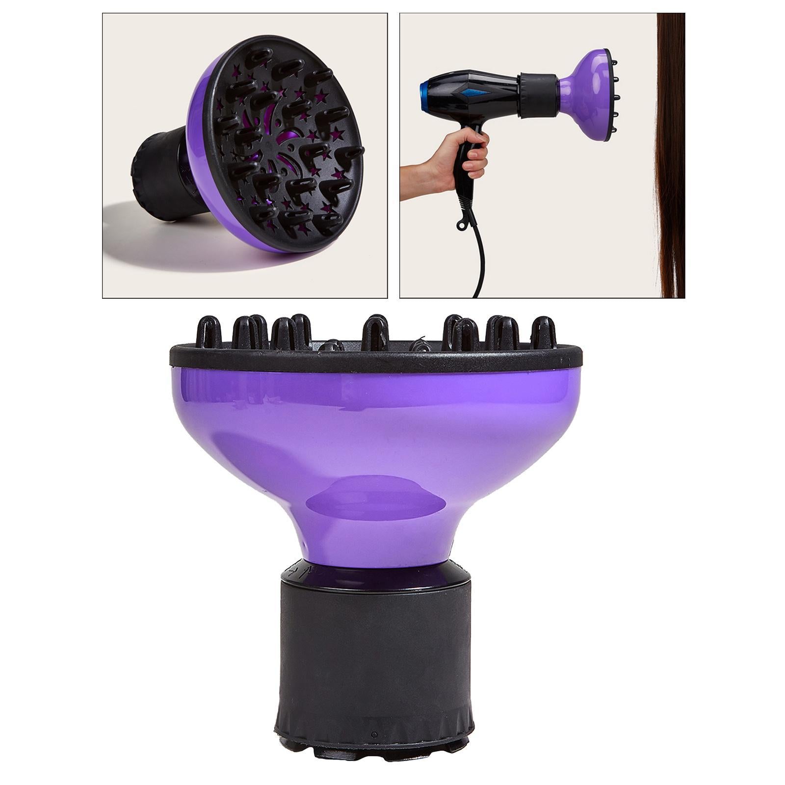 Hair Blower Hairdryer Diffuser Cover Styling Tool Portable Purple