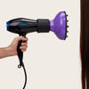 Hair Blower Hairdryer Diffuser Cover Styling Tool Portable Purple