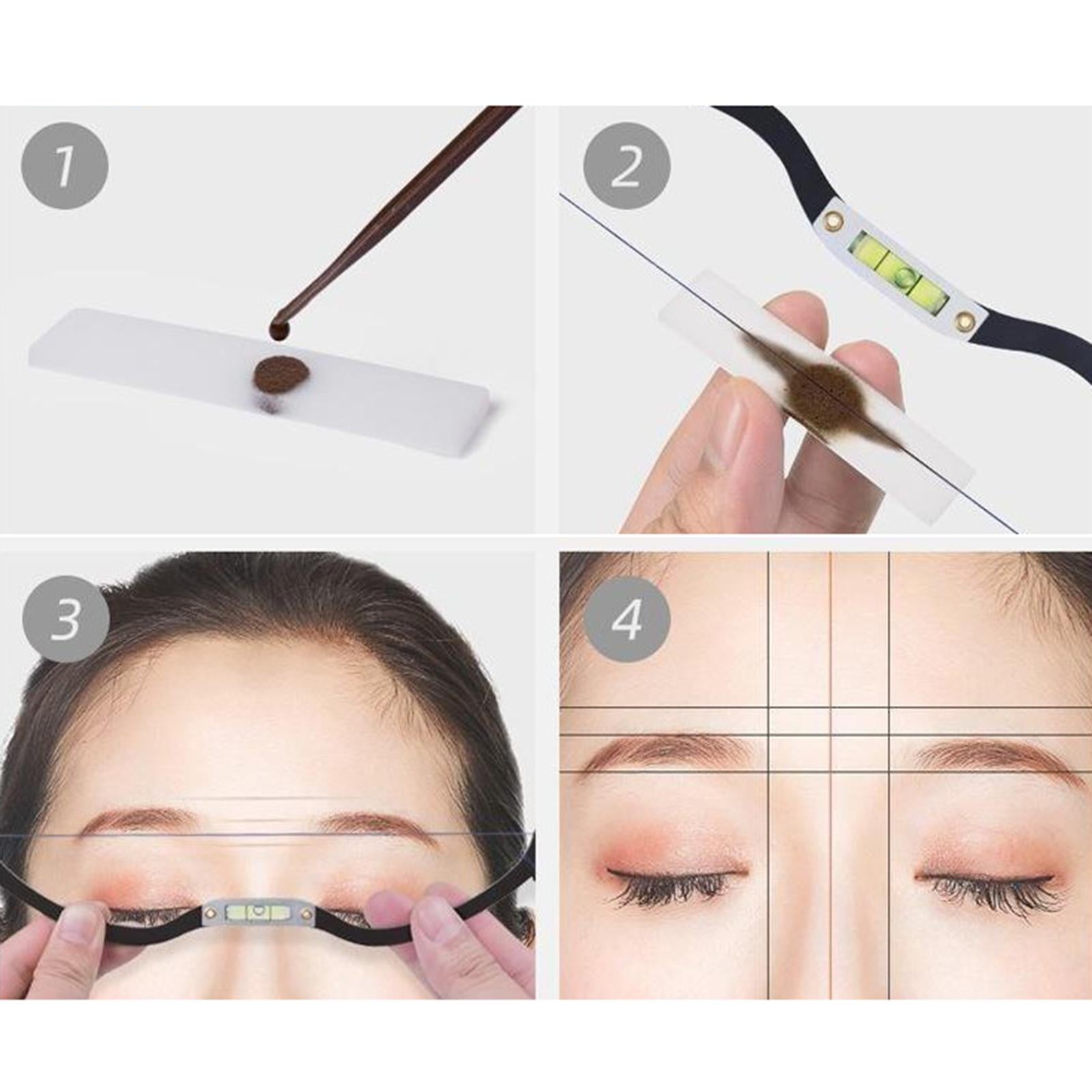 Permanent Eyebrow Marker Ruler Eyebrow Bow Mapper Permanent Black