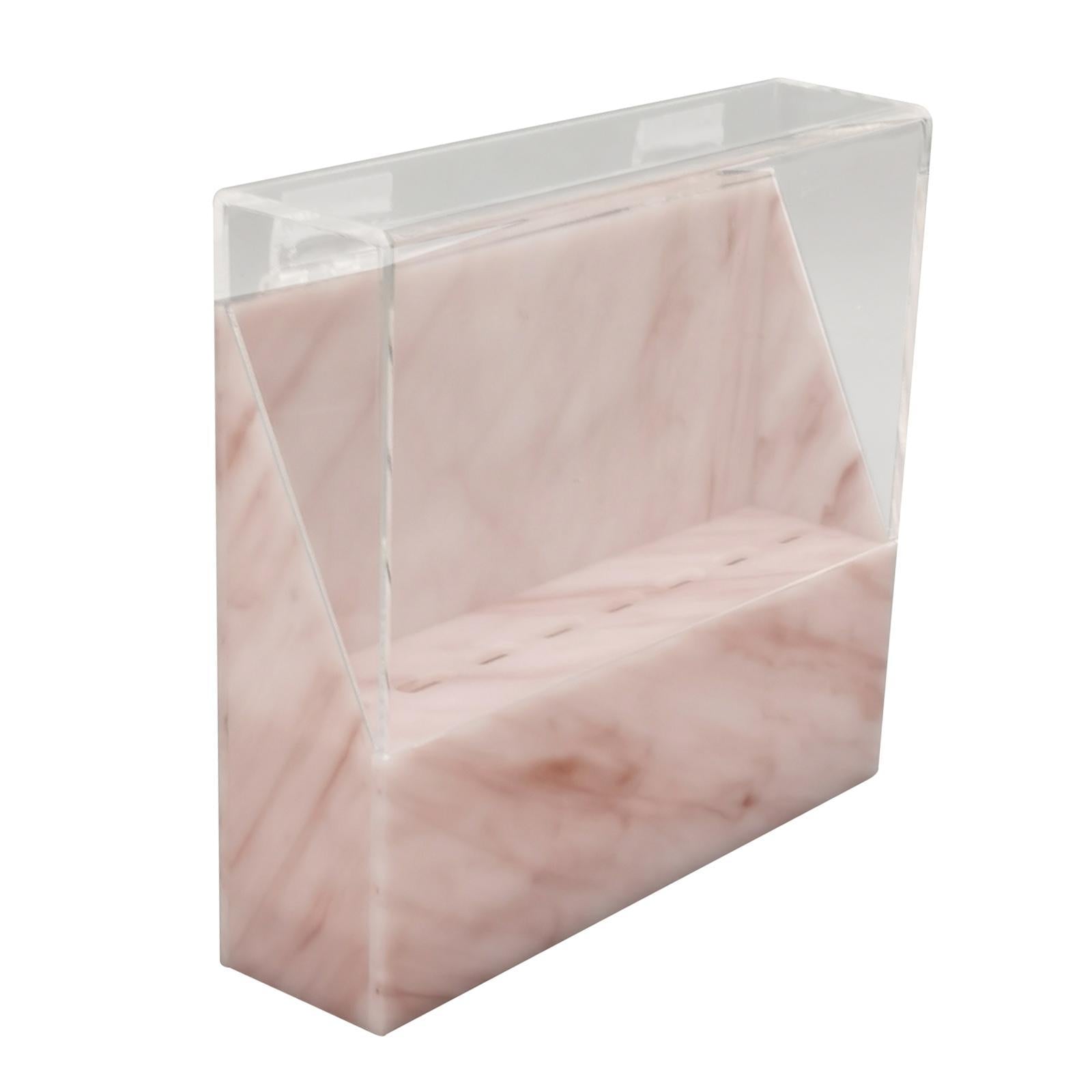 Eyelash Extension Storage Box Tweezers Organizer Case Stand Holder Pink