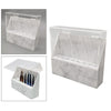 Eyelash Extension Storage Box Tweezers Organizer Case Stand Holder White