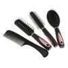 New 5x Professional Salon Hair Brush Comb Set Mirror & Stand Holder Pack