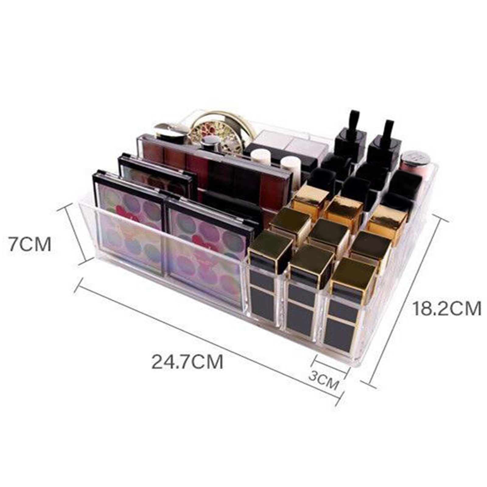 Acrylic Makeup Palette Organizer Display Cosmetic Storage Bracket Rack Case