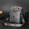 Hair Stylist Hairdressing Scissors Tool Waist Holster Shoulder Bag Gray