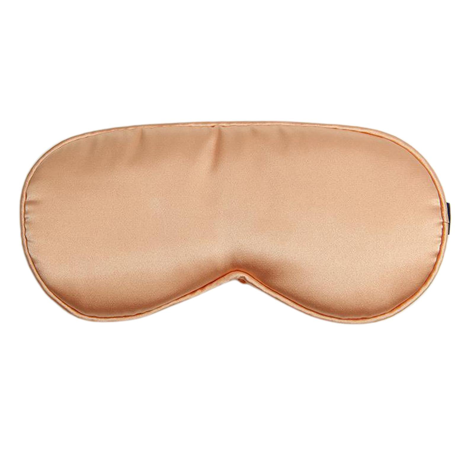 USB Electric Heated Silk Eye Mask Moxa Heating Relieve Dark Circles  Pink