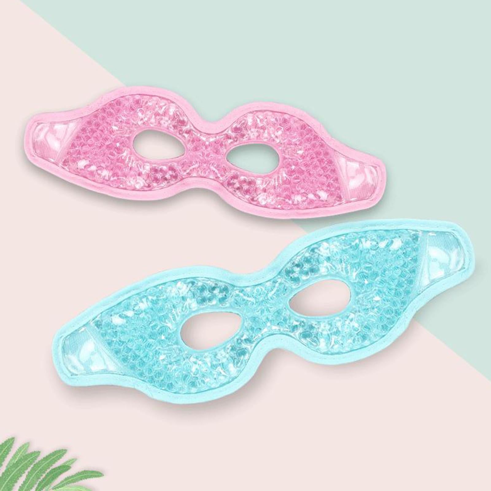 Reusable Gel Eye Mask with Eye Holes for Puffy Eyes Puffiness  blue