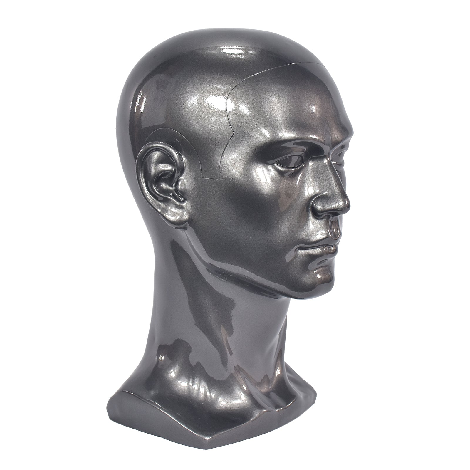 Mannequin Head Man Dummy for Scarf Hat Sunglass Display Manikin Head Black