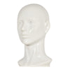 Female Plastic PVC Mannequin Head Model Hat Wig Display Stand Rack White