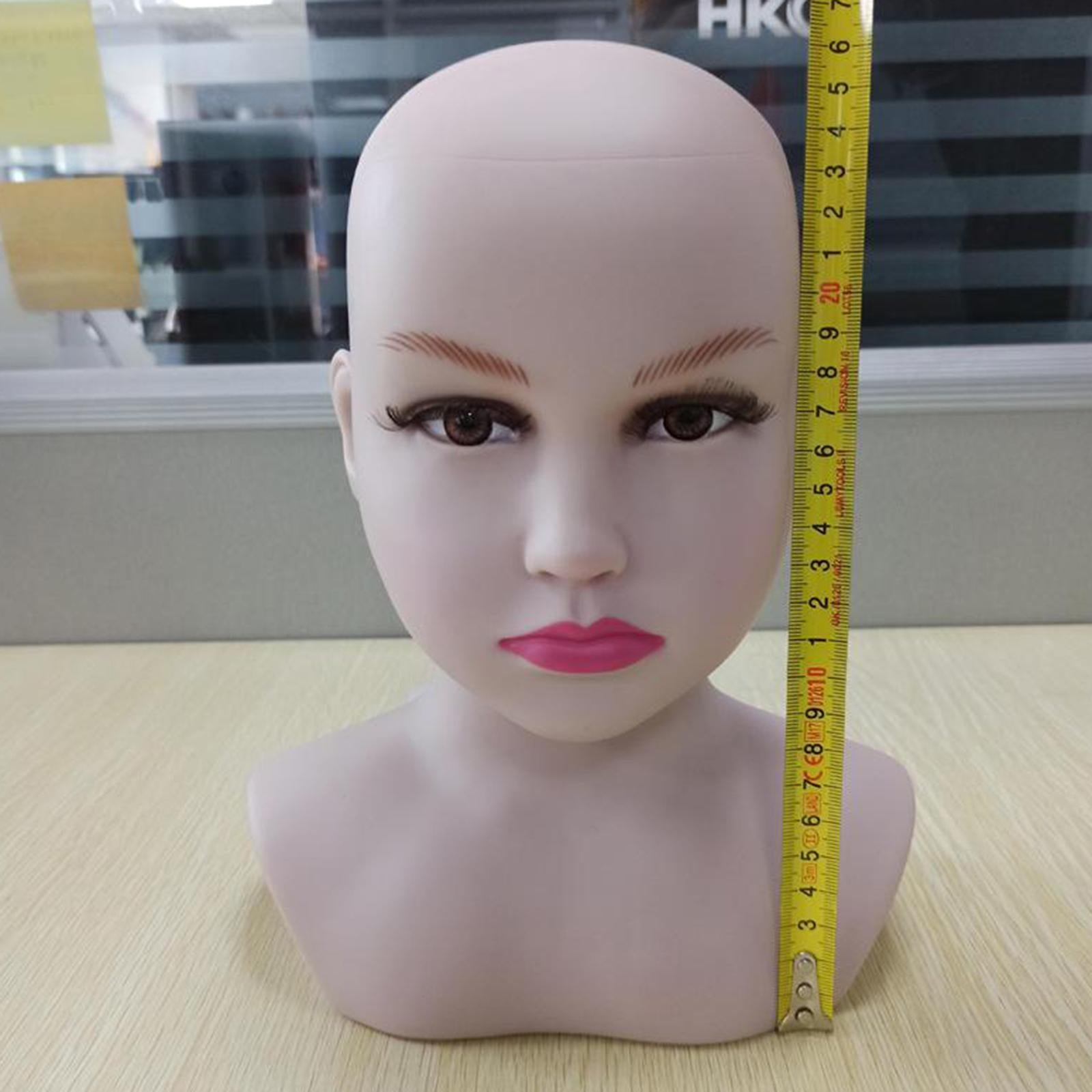 CHILD DISPLAY MANNEQUIN DUMMY HEAD FOR HATS, WIGS, JEWELRY, SCARFS DISPLAY