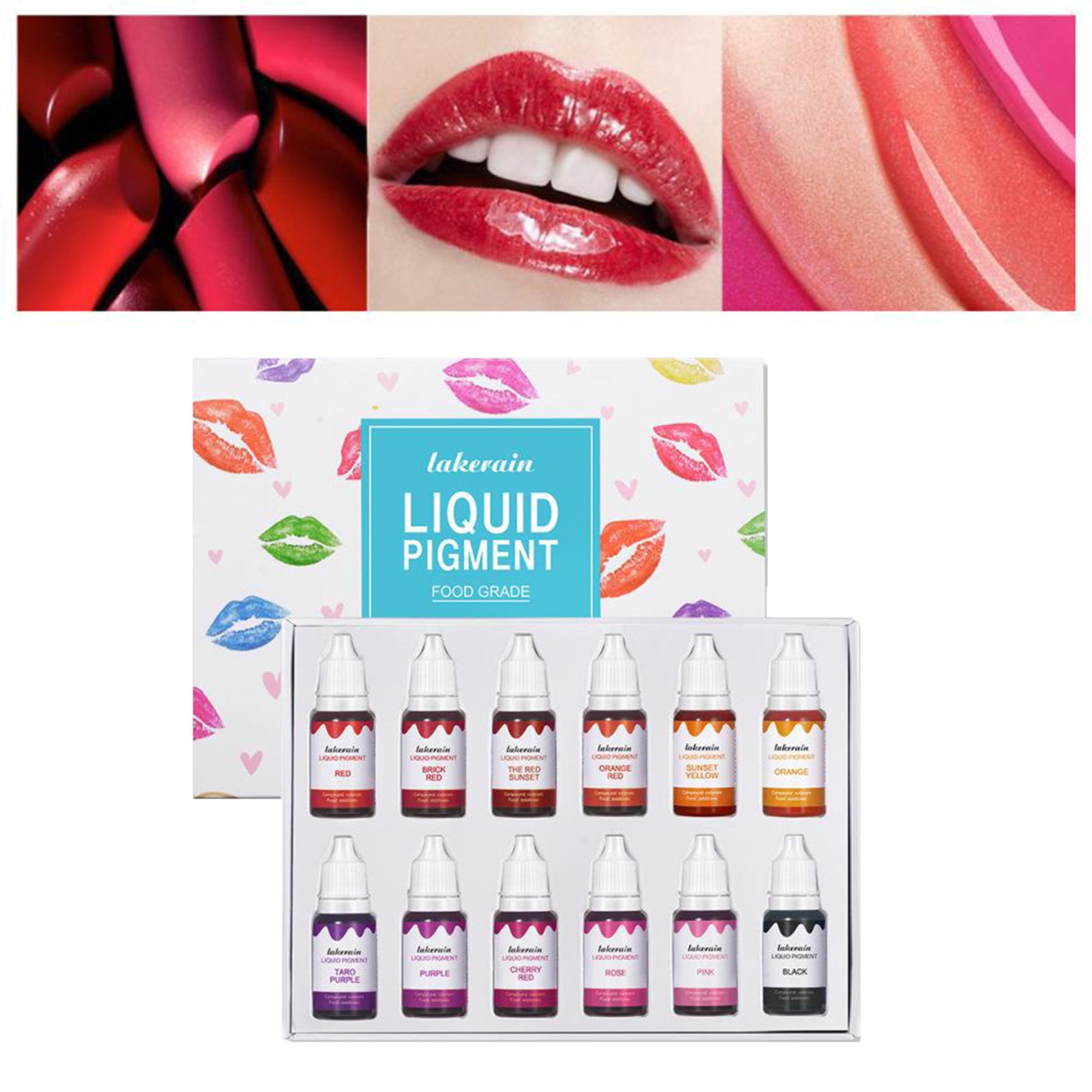 12x Moisturizing Liquid Lip Gloss Base Oil Non Stick DIY Lip Stick Red