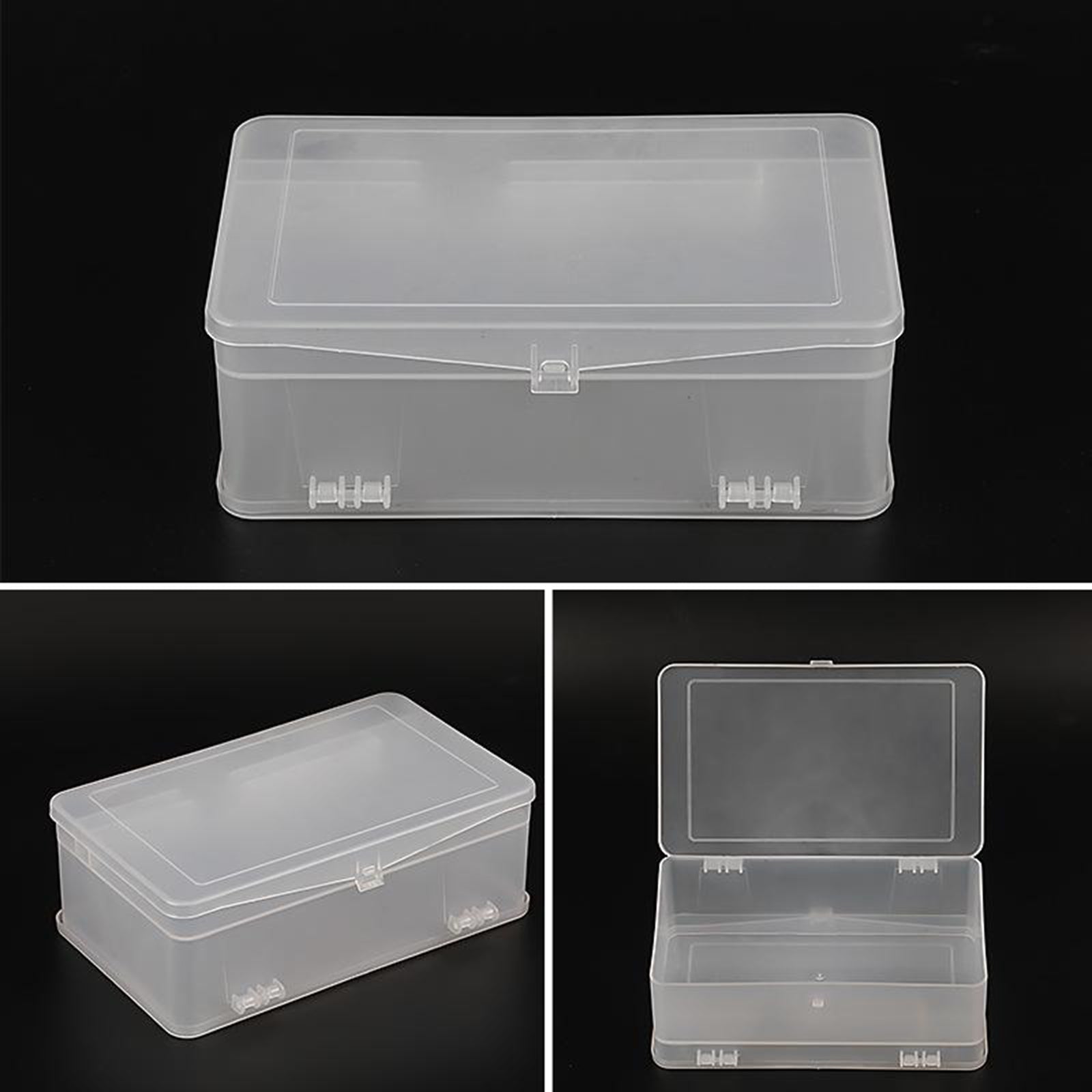 Plastic Nail Art Tool Empty Storage Box Clippers Container Nail Tips Showing