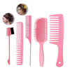 Load image into Gallery viewer, 1Set Salon Hair Styling Plastic Barbers Brush Combs Set Pink