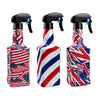 Hairdressing Sprayer Salon Barber Water Spray Bottle  Red Blue Cross grain