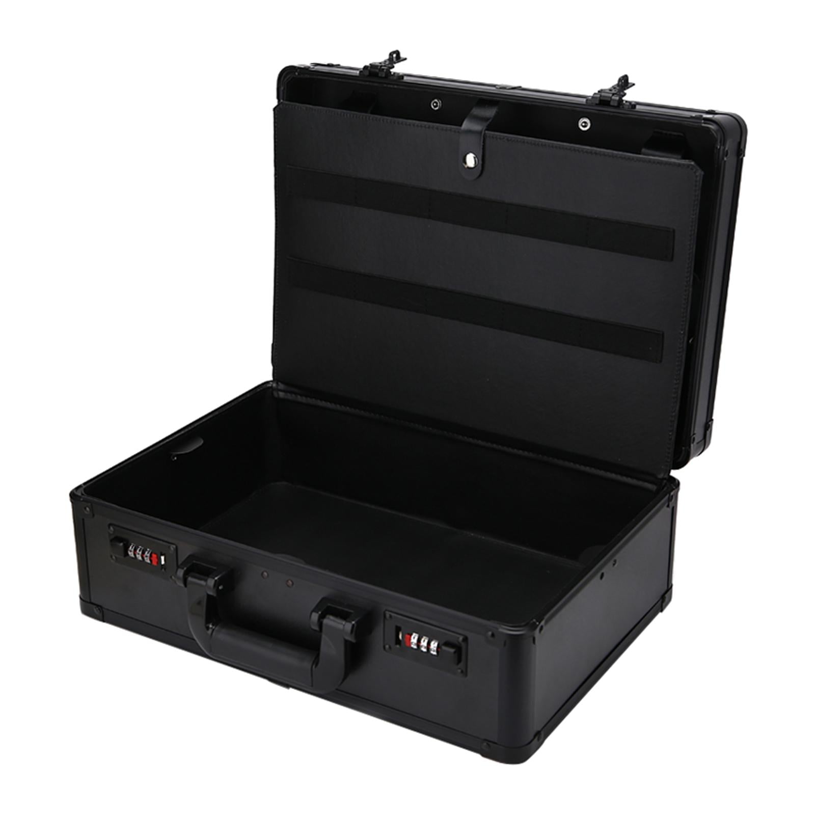 Large Barber Salon Tool Kits Storage Travel Carry Case Organizer Box Black