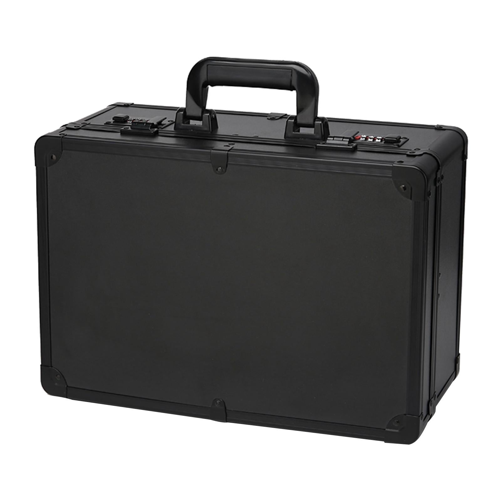 Large Barber Salon Tool Kits Storage Travel Carry Case Organizer Box Black