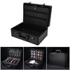 Large Barber Salon Tool Kits Storage Travel Carry Case Organizer Box Black