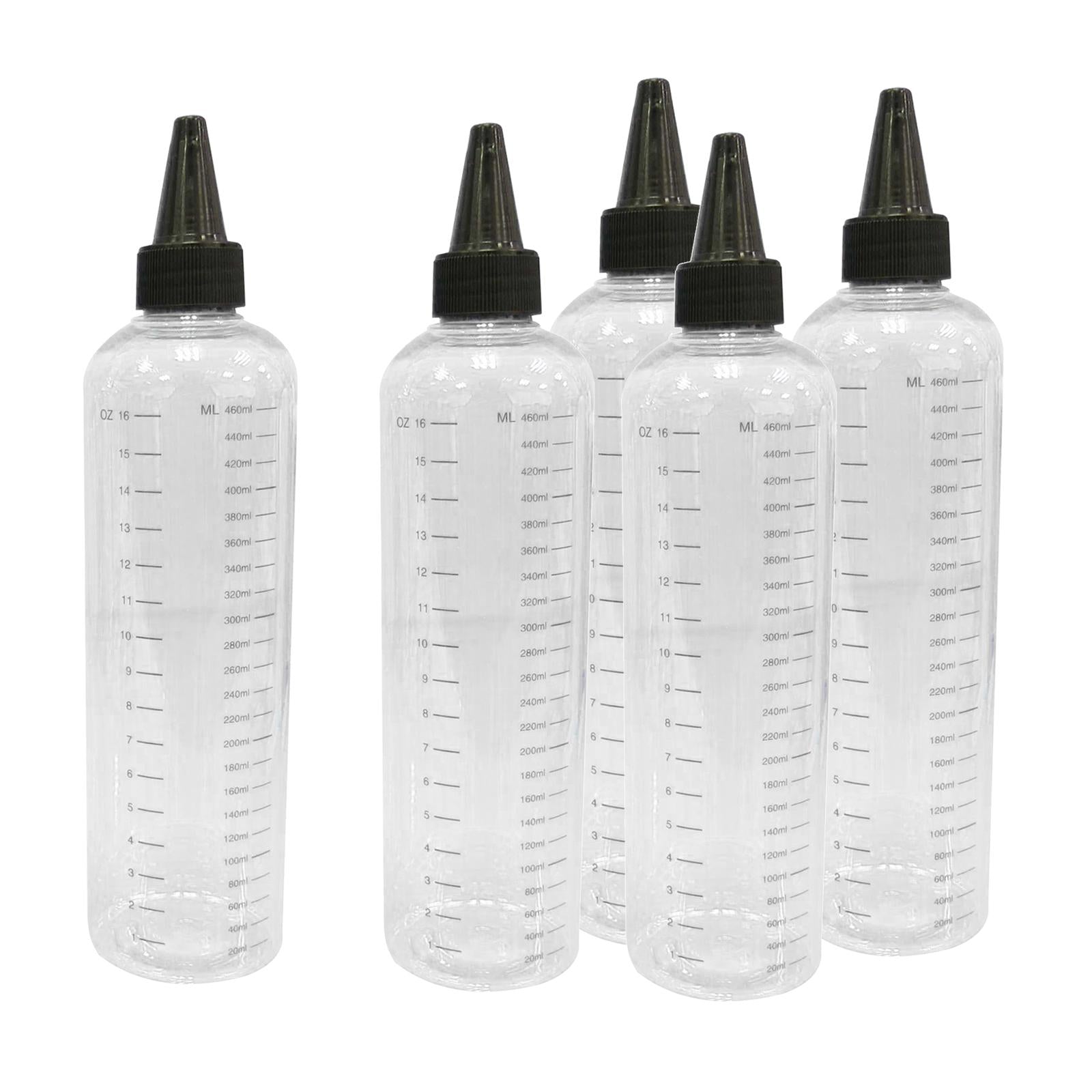 5pcs 30/60/100/120/250/500ml Tattoo Ink Bottle with Twist Cap + Scale  500ML