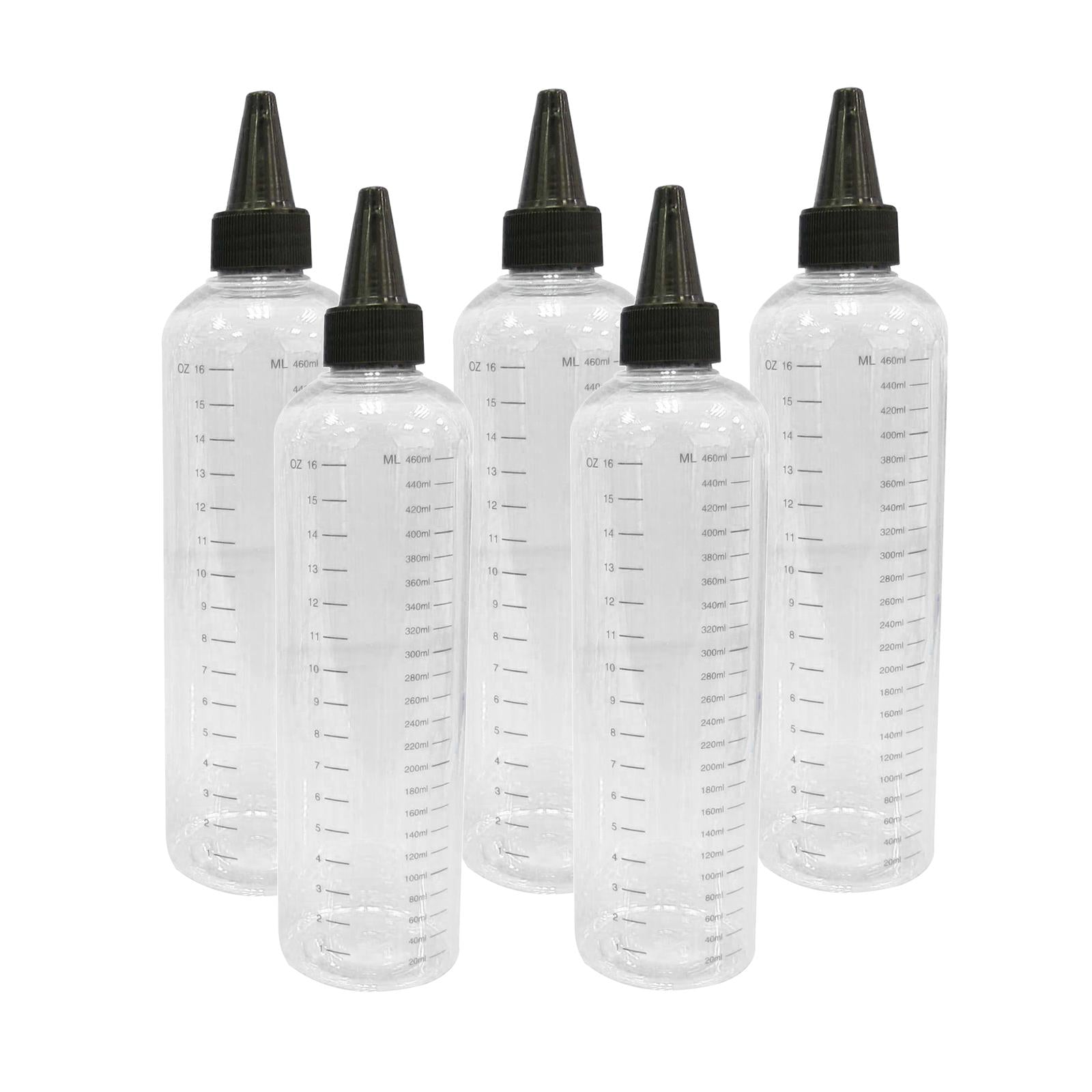 5pcs 30/60/100/120/250/500ml Tattoo Ink Bottle with Twist Cap + Scale  500ML