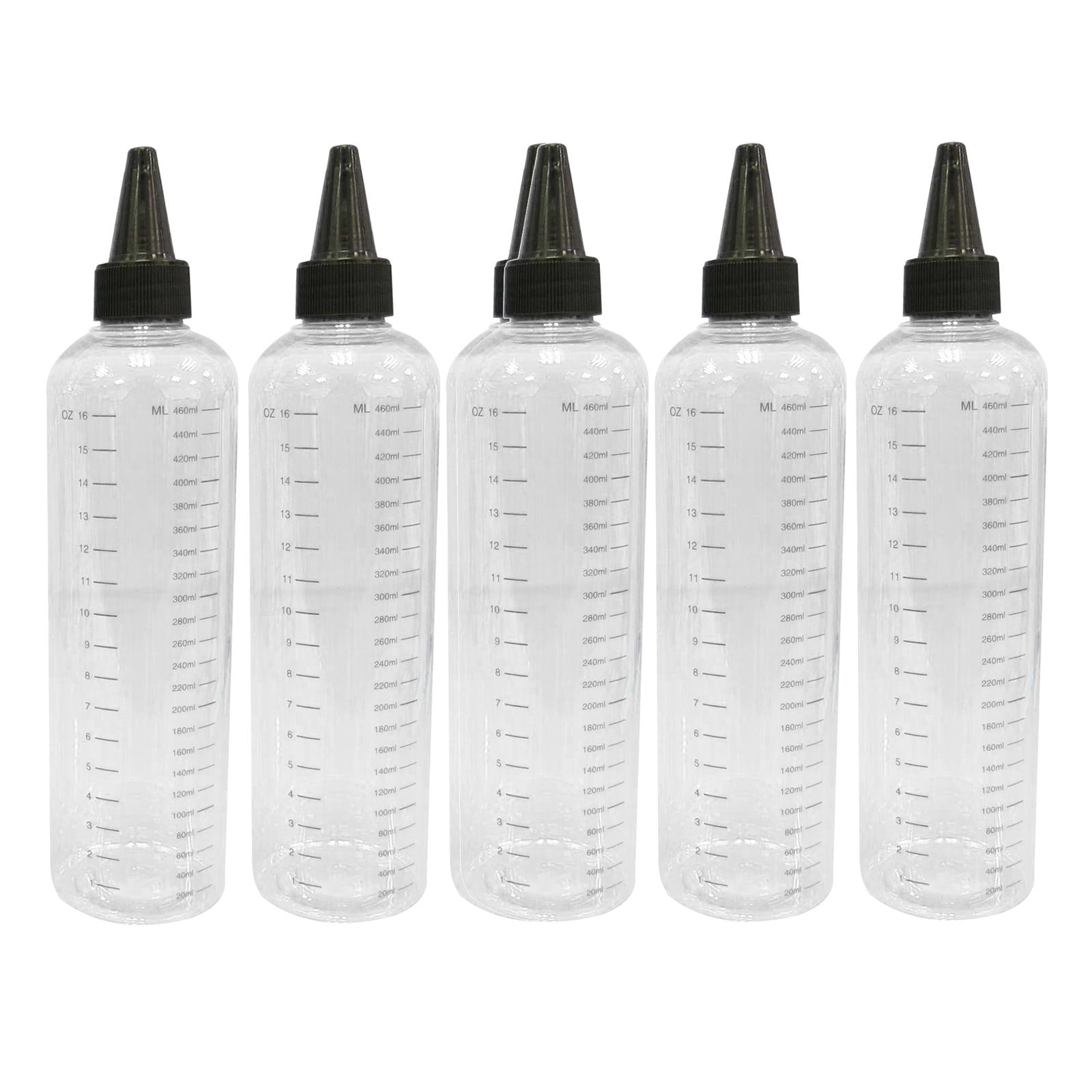 5pcs 30/60/100/120/250/500ml Tattoo Ink Bottle with Twist Cap + Scale  500ML