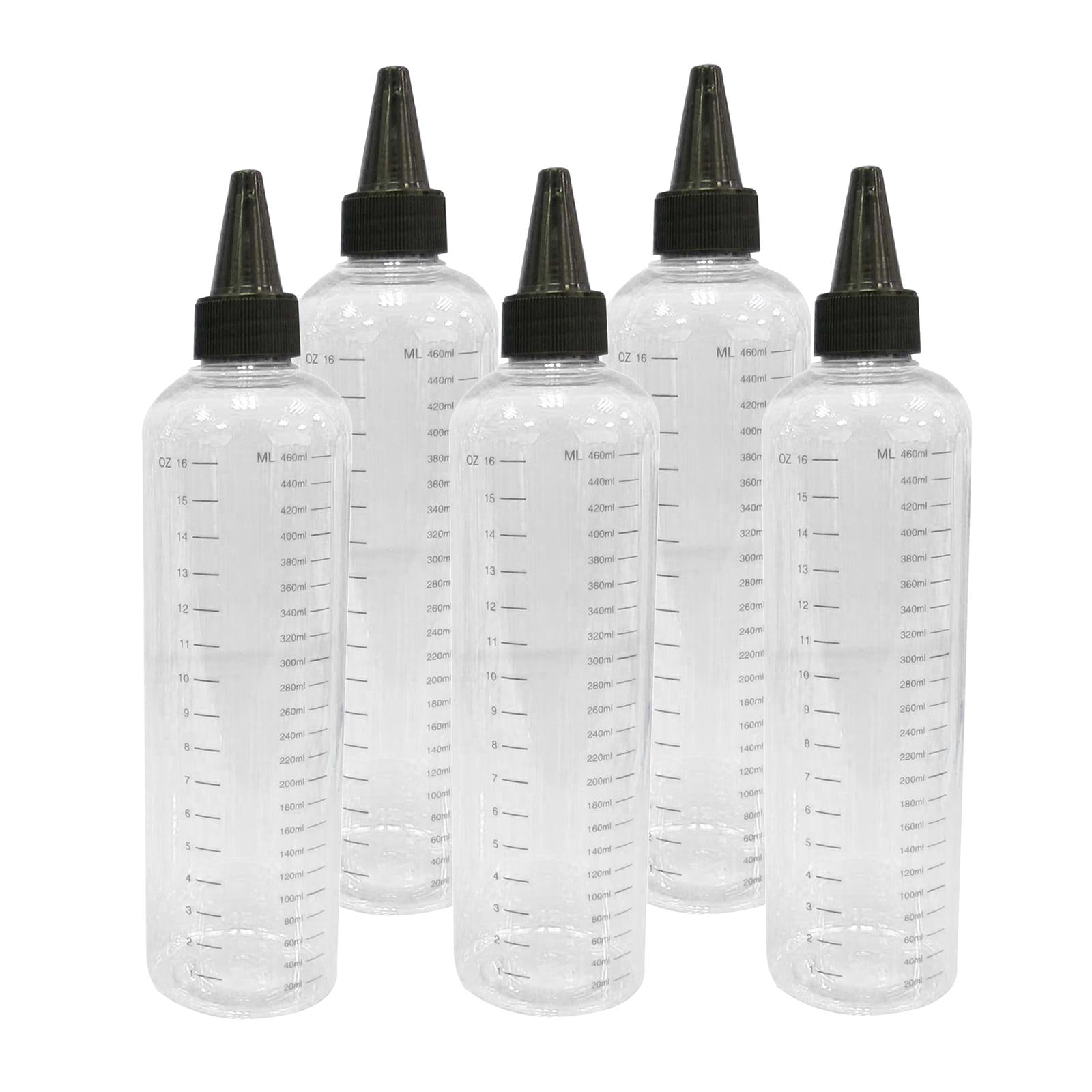 5pcs 30/60/100/120/250/500ml Tattoo Ink Bottle with Twist Cap + Scale  500ML