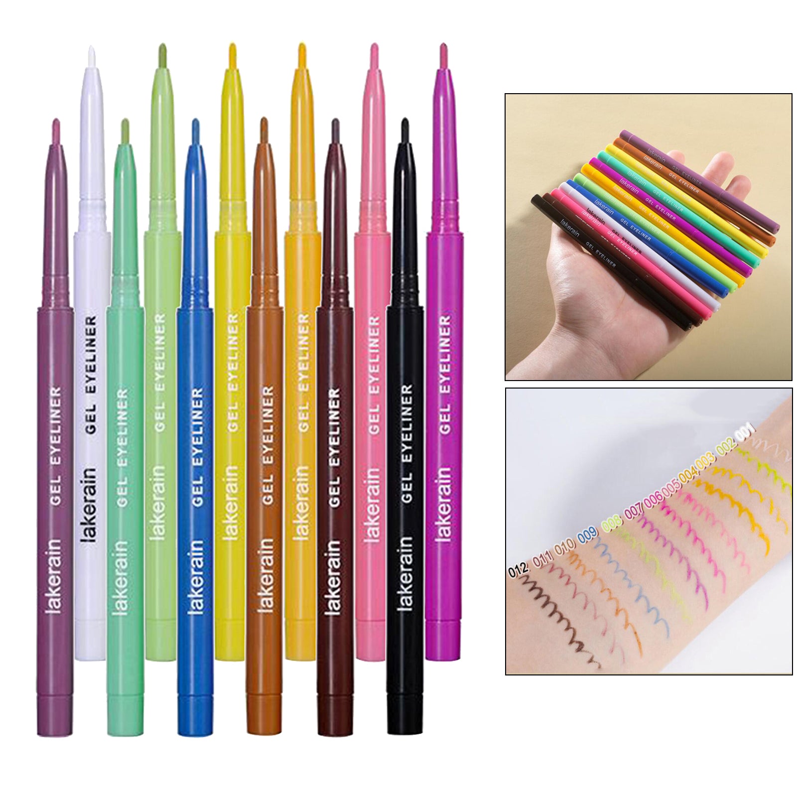 Colorful Eyeliner Eye Liner Pen Eye Makeup Lip Eyeshadow Pencil Cosmetic