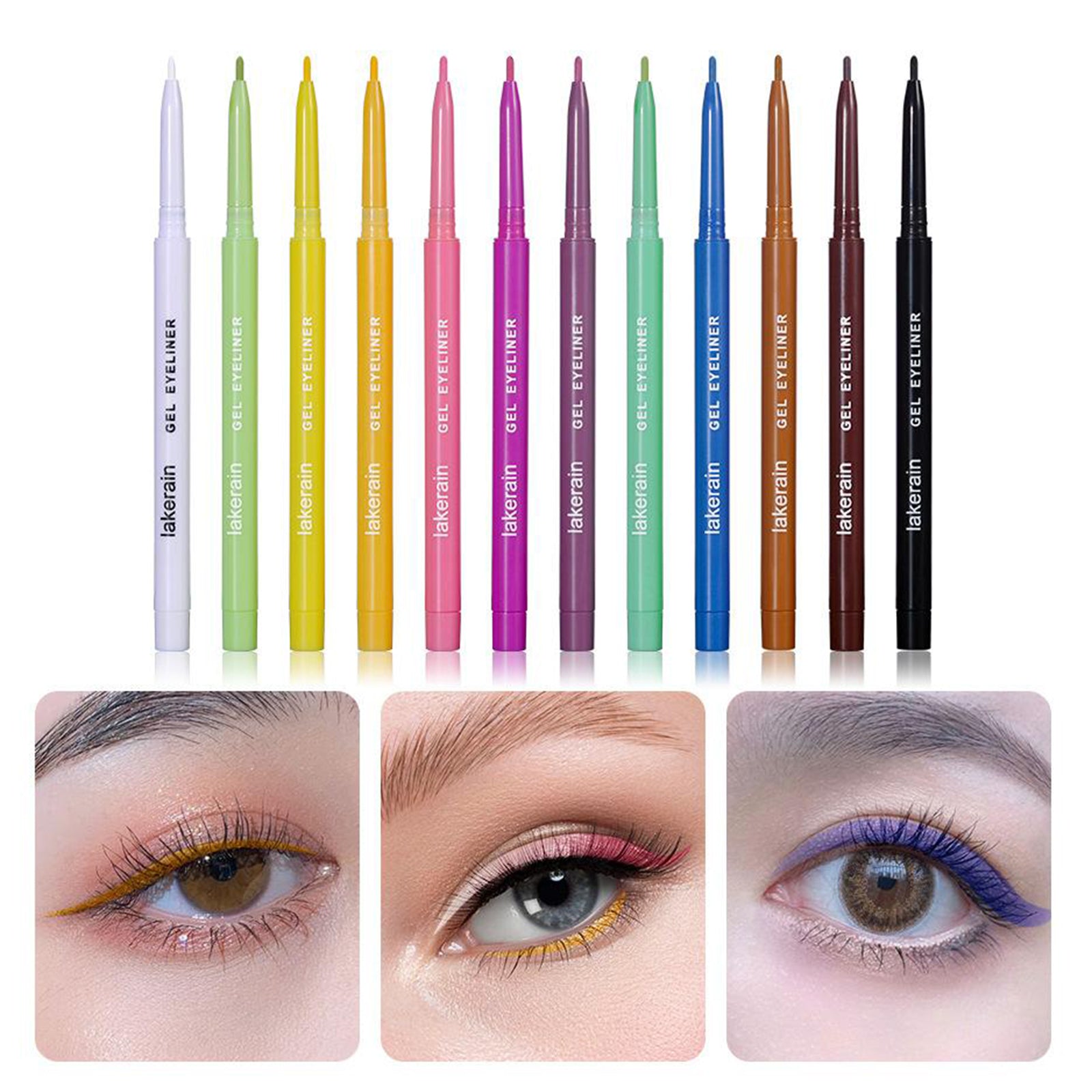 Colorful Eyeliner Eye Liner Pen Eye Makeup Lip Eyeshadow Pencil Cosmetic